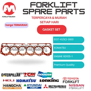 GASKET SET 6137-K1-K2-9901 FORKLIFT KOMATSU ENGINE 6D105-1