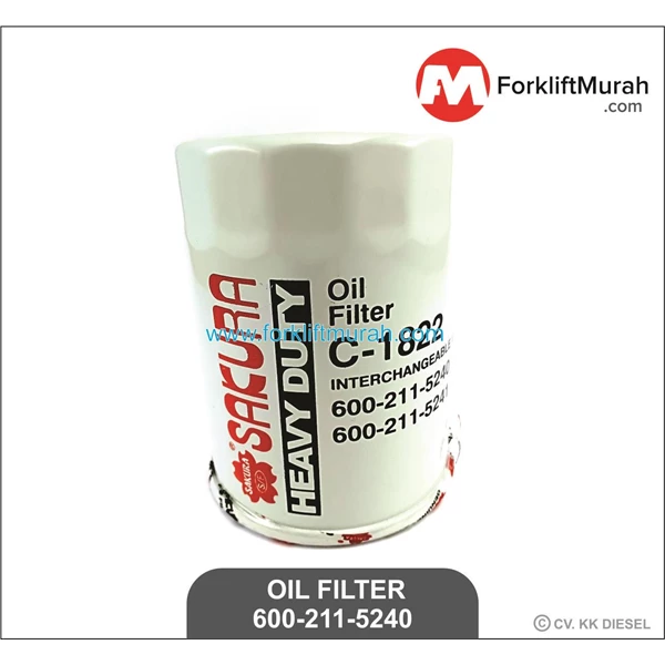 FILTER OIL FORKLIFT KOMATSU PART NO 600-211-5240
