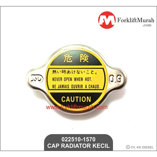 CAP RADIATOR KECIL FORKLIFT TOYOTA PART NO 022510-1570 -- 16401-23000-71