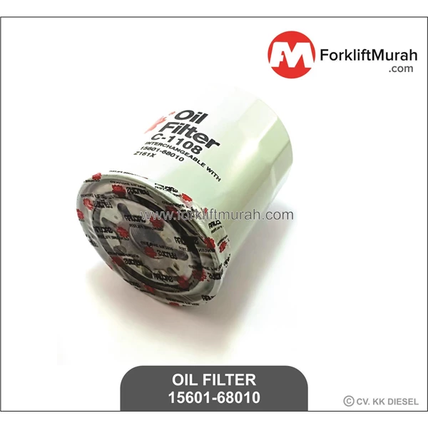 FILTER OIL FORKLIFT TOYOTA PART NO 15601-68010