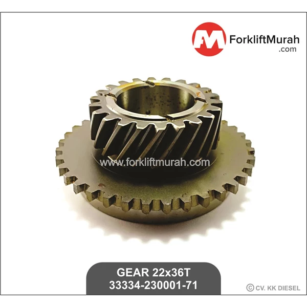 GEAR 22x36T FORKLIFT TOYOTA 36T PART NO 33334-23001-71