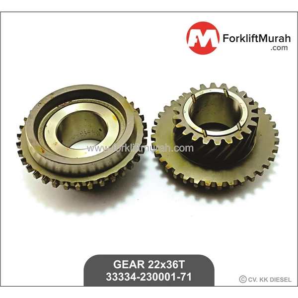 GEAR 22x36T FORKLIFT TOYOTA 36T PART NO 33334-23001-71