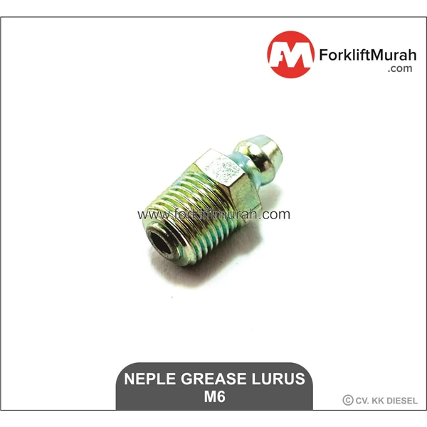 NEPLE GREASE LURUS FORKLIFT KOMATSU PART NO M6 -- 07020-00675
