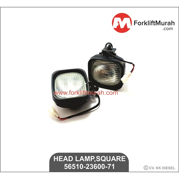 HEAD LAMP SQUARE H3-12V FORKLIFT TOYOTA PART NO 56510-23600-71