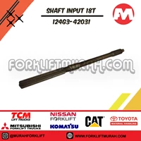 SHAFT INPUT 18T FORKLIFT TCM 124G3-42031